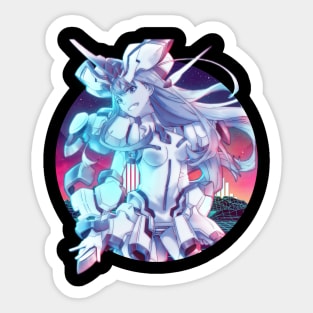 Classic Retro The Franxx Mens Funny Sticker